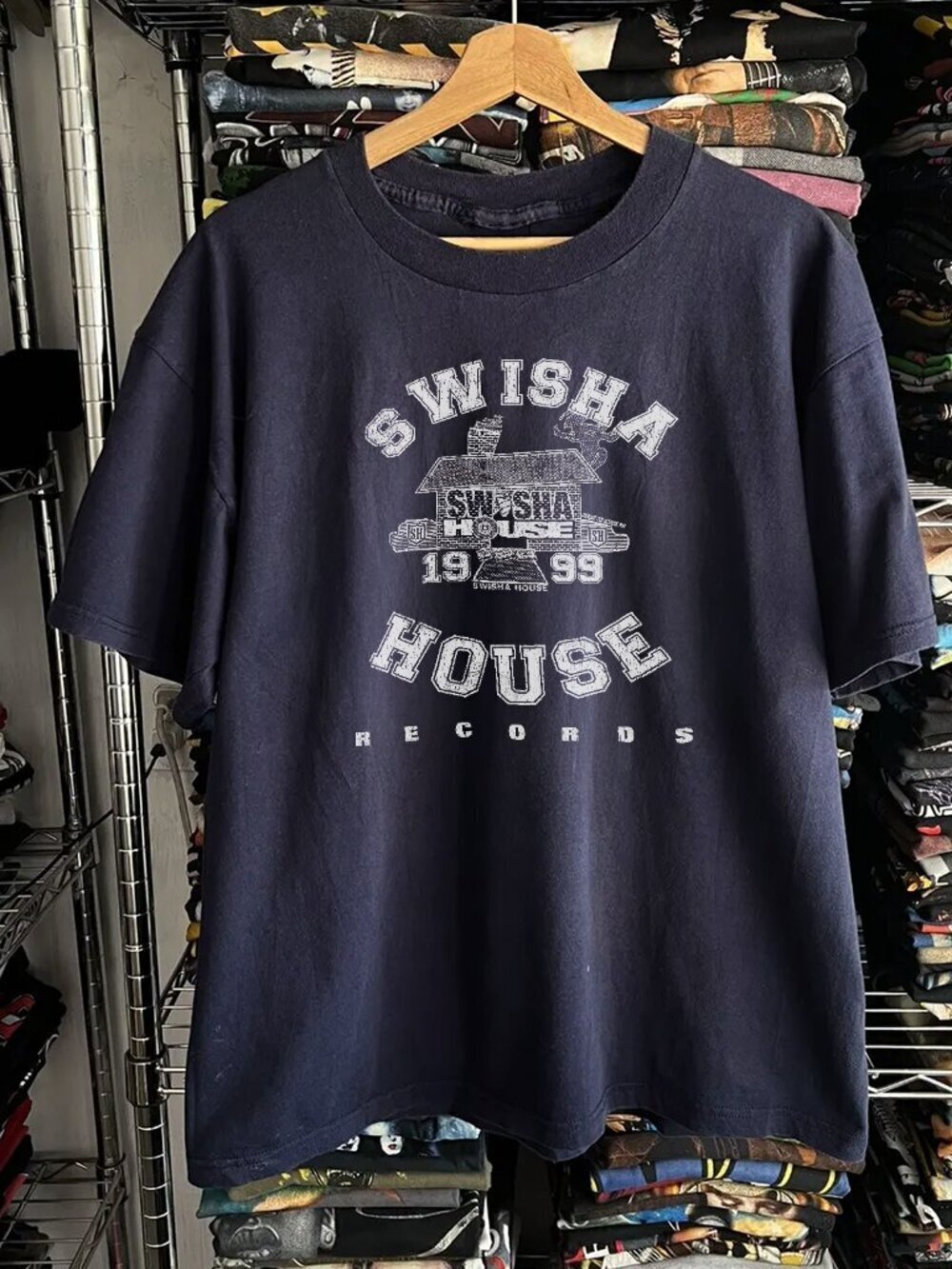 1999 Swishahouse Washed Navy Tee